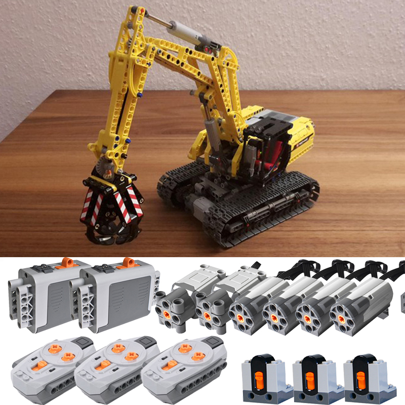 Heavy Equipment Lego - Nova escavadeira técnica completa rc versão