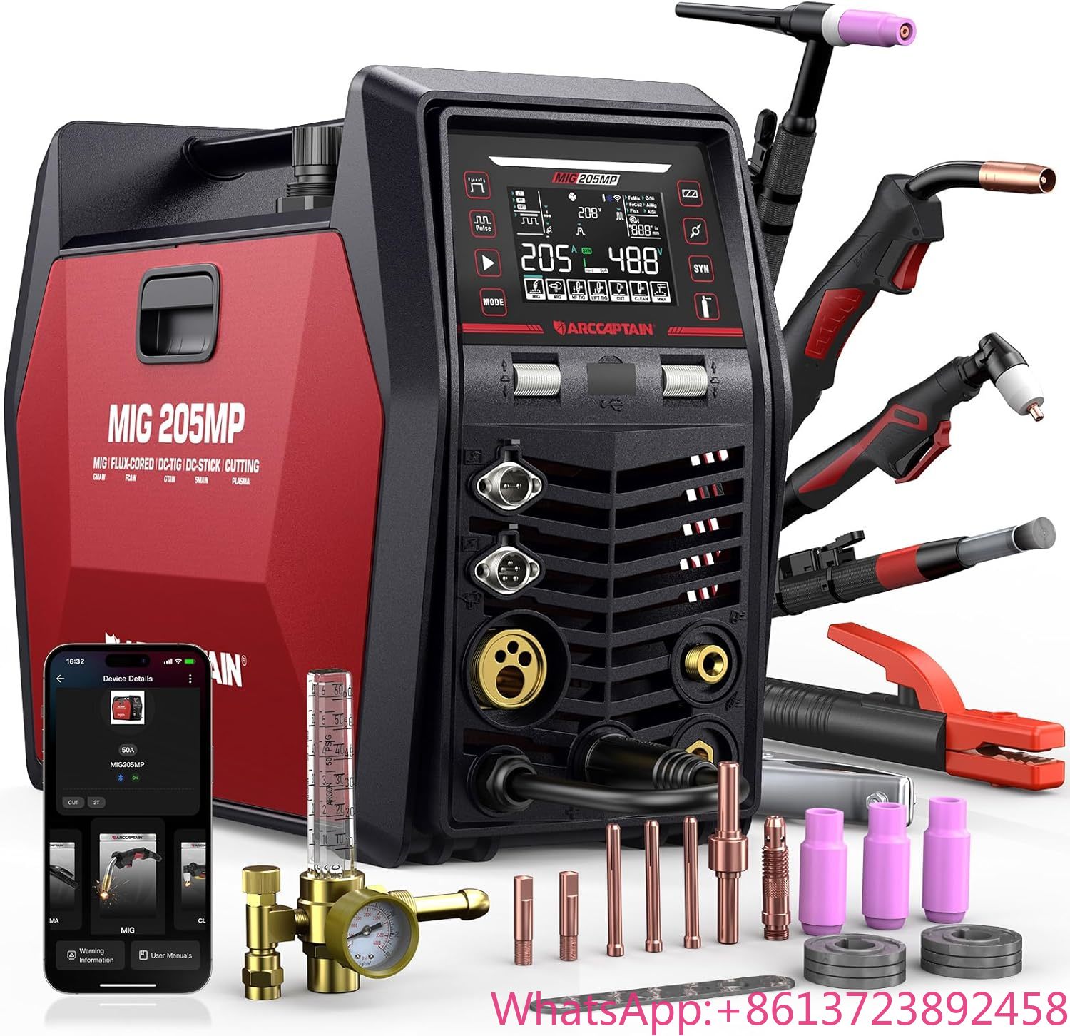 Portable Welding Generator - ARCCAPTAIN MIG205MP Máquina de Solda Multiprocesso