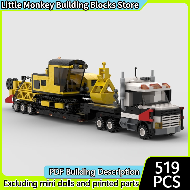Heavy Equipment Lego - Modelo de Carro Urbano MOC, Blocos