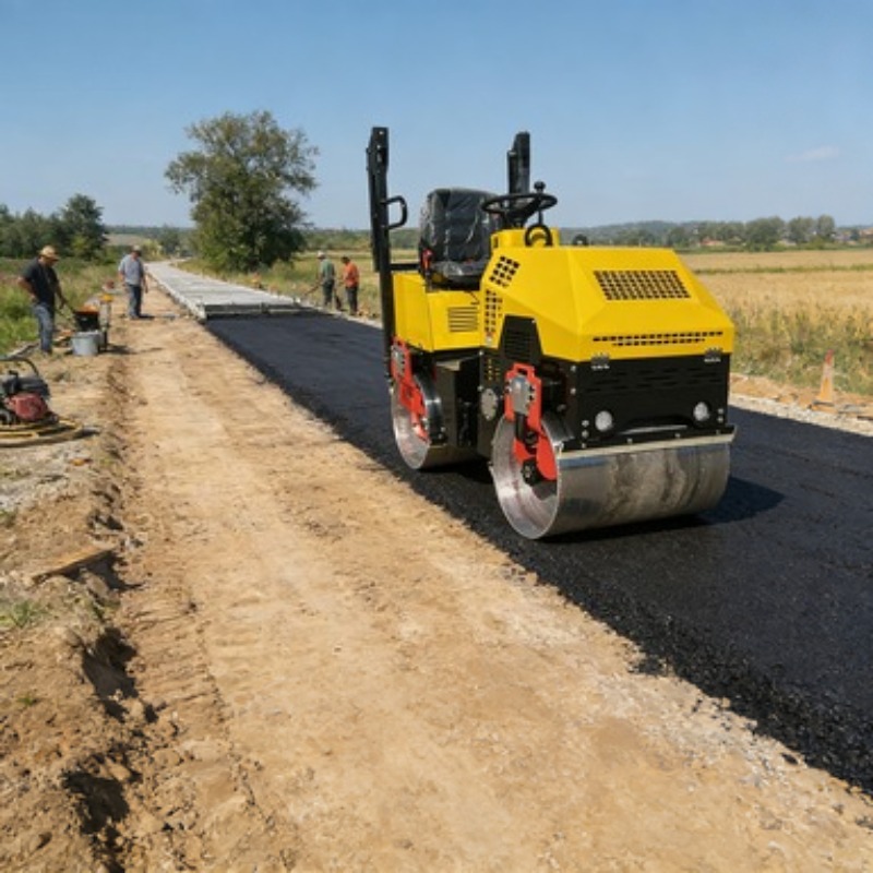 Heavy Equipment Rollers - Rolo Compactador Vibratório de Tambor Único