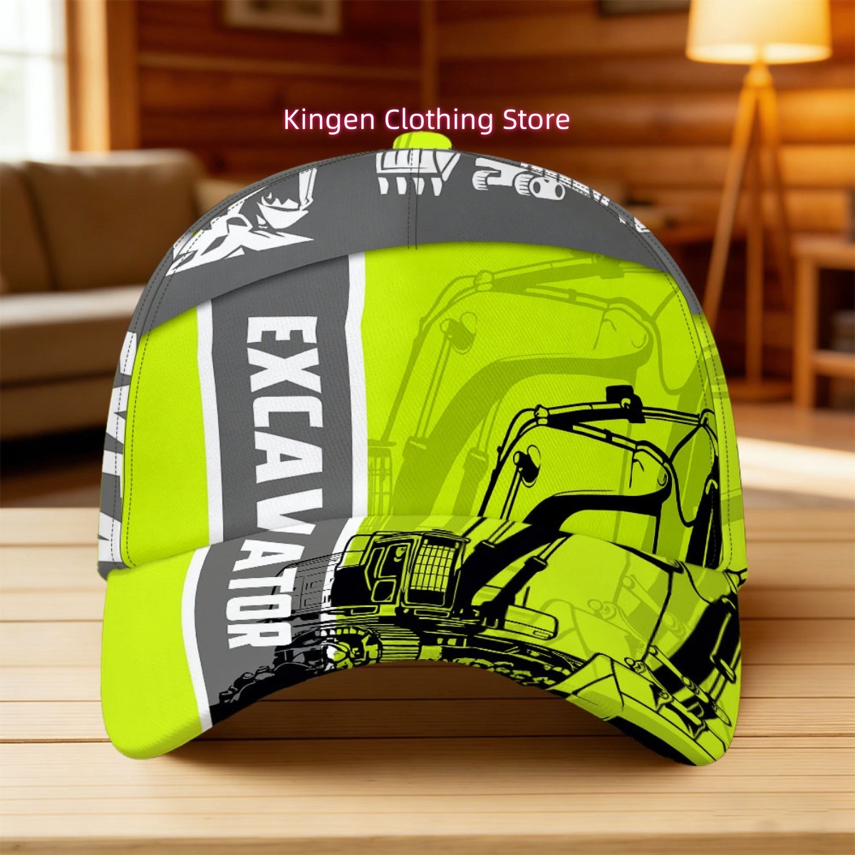 Boné Snapback Ajustável com Es - Heavy Equipment Vector avaliação e preço