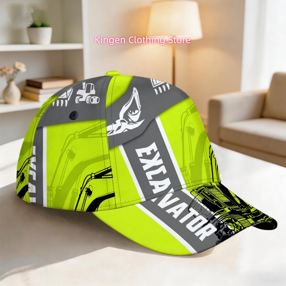 Boné Snapback Ajustável com Es - Heavy Equipment Vector avaliação e preço