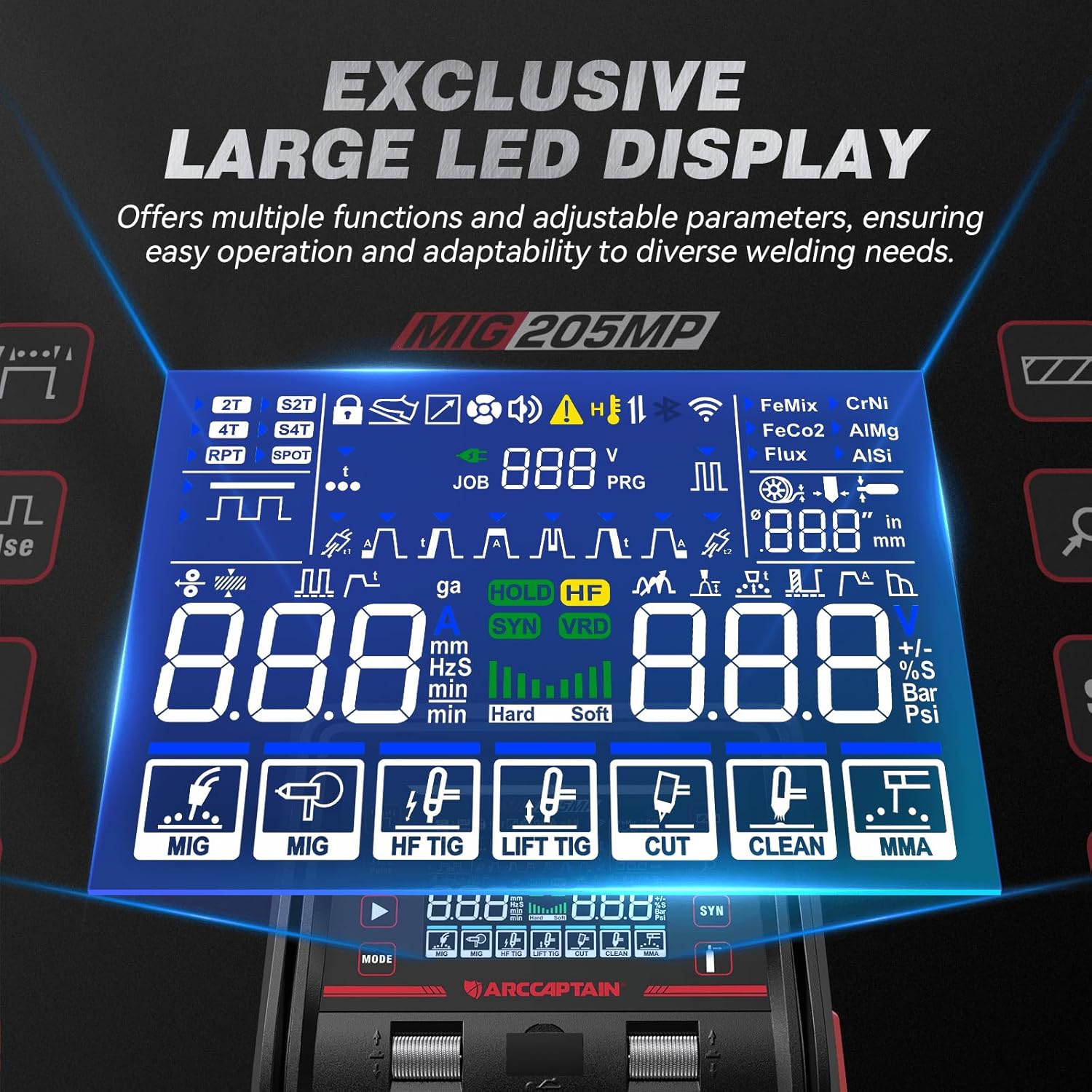 ARCCAPTAIN MIG205MP Máquina de - Portable Welding Generator avaliação e preço