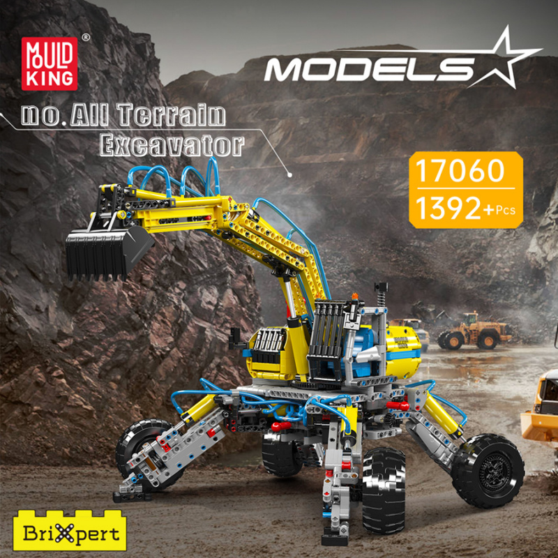 Molde rei 17060 técnico pneumá - Heavy Equipment Lego avaliação e preço