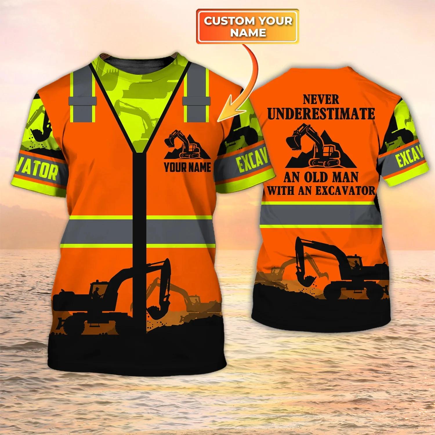 Mais novo verão moda masculina - Heavy Equipment Names avaliação e preço